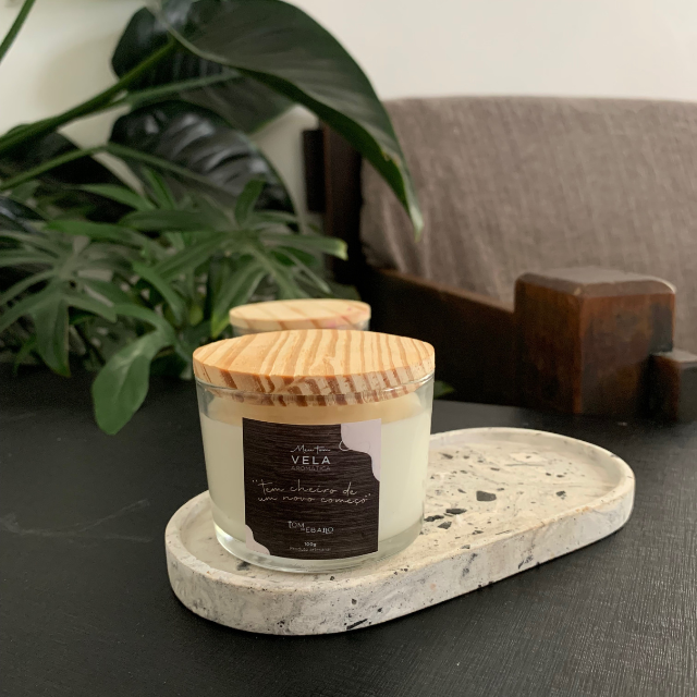 Vela Aromática Chá Branco e bamboo 100g